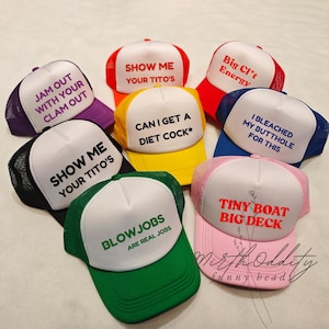 Funny Trucker Hat Pack, Bride Hat, Birthday Hats, Social Club Hats, Group Hats, Trucker Foam Hats, Bachelorette Gift Hats
