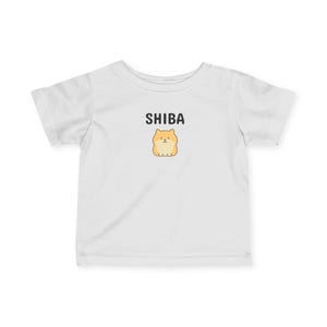 Cute Shiba Inu Infant T-Shirt, Baby Tee, Dog Lover Gift, Toddler Shirt, Kids Apparel, Cute Pet Apparel