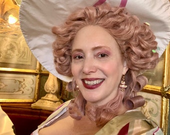18th Century Women's Wig - 1780s "hedgehog" style - curly variation