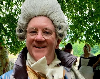 18th Century Man's Wig - 1770s tall style