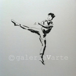 Original ink drawing - Modern Dancer
