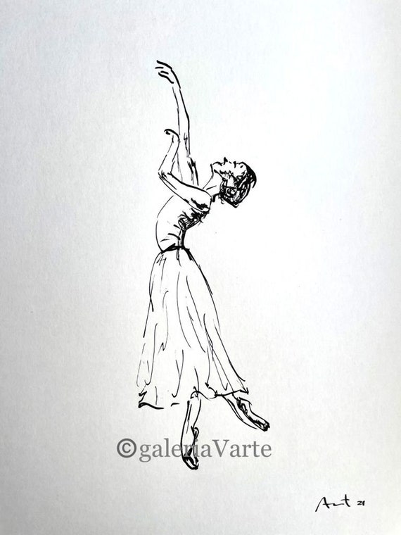 Ballet Drawing by One Line - Fine Art America