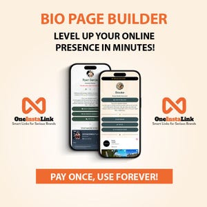 Link in Bio Template, Stan Store Dupe, LinkTree Alternate, Instagram Link In Bio, Canva Template, TikTok Bio, Website, Landing Page