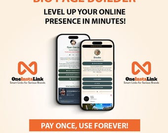 Link in Bio Template, Stan Store Dupe, LinkTree Alternate, Instagram Link In Bio, Canva Template, TikTok Bio, Website, Landing Page