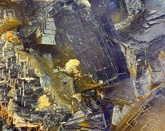Raw Fluorite & Calcite Specimen: Collector's Crystal Display (1371 kG