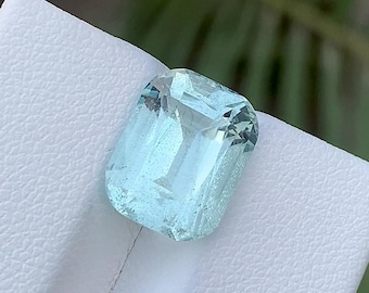 5.80 Ct cushion Cut Aquamarine Light Blue Gemstone for Jewelry