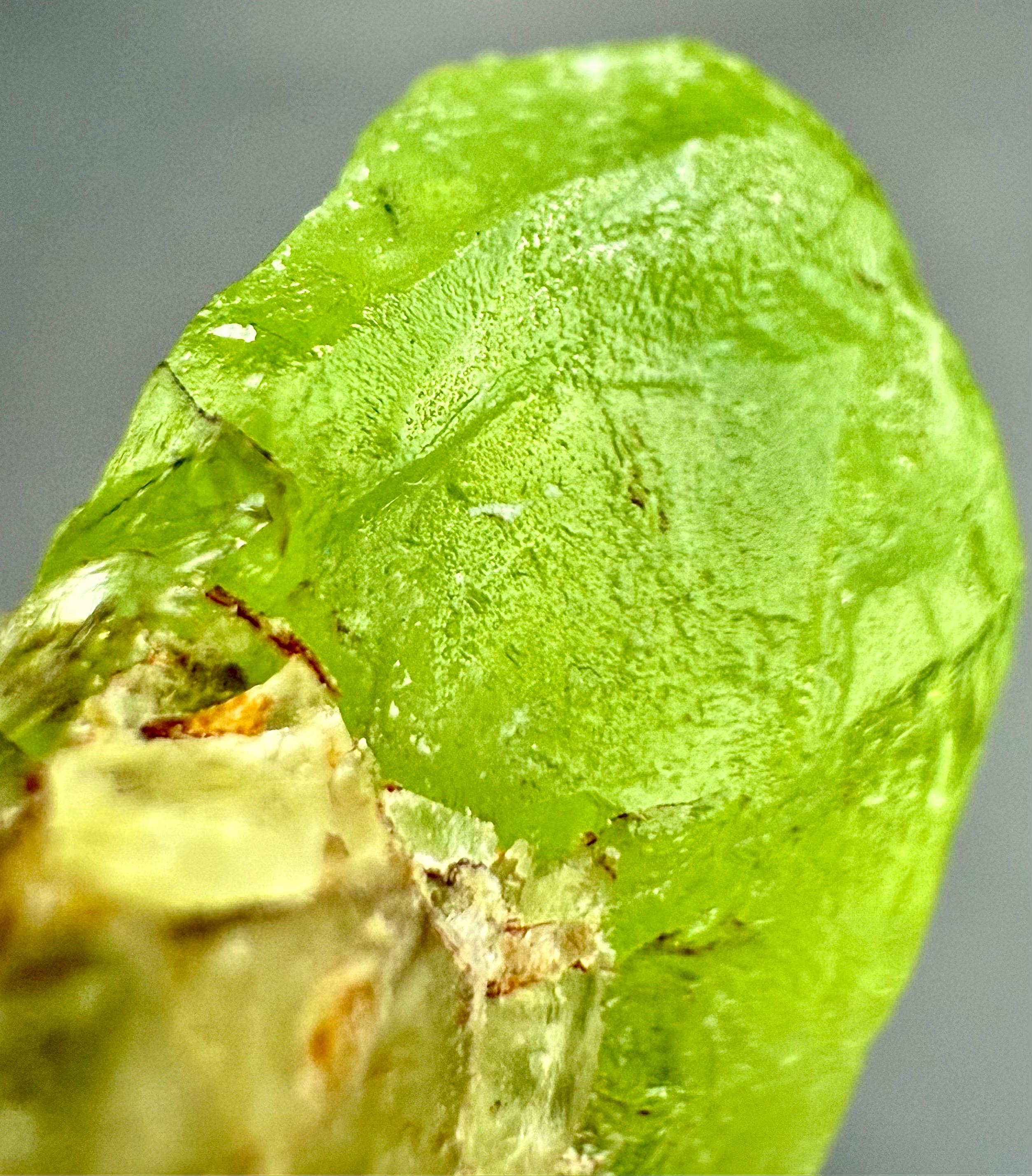 原石ペリドット標本：36.60カラットの天然グリーン宝石結晶 - Etsy 日本