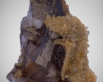 425 Ct Raw Fluorite phantom with calcite Specimen Collectors Healing Crystal