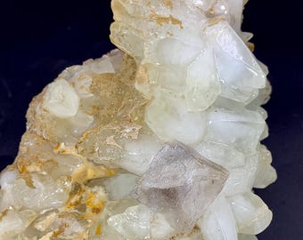 Massive 1456 (GM) Raw Fluorite with calcite Specimen: Collector's Healing Crystal