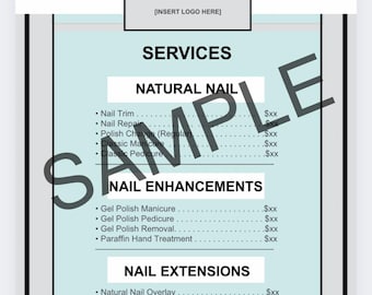 Ultimate Nail Salon Template Bundle | 10 Editable Canva Templates for Nail Business Branding