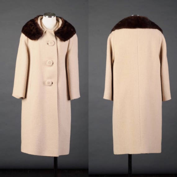 cream colored winter coat