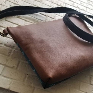 Great Lakes crossbody bag, genuine leather crossbody, handbag, purse, shoulder bag, fanny pack, small purse, handmade made in the usa image 5