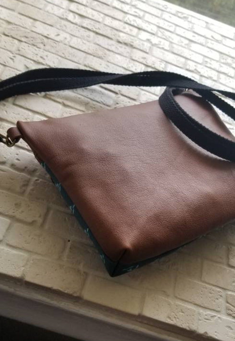 Great Lakes crossbody bag, genuine leather crossbody, handbag, purse, shoulder bag, fanny pack, small purse, handmade made in the usa image 5