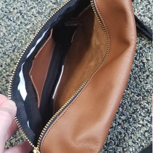 Great Lakes crossbody bag, genuine leather crossbody, handbag, purse, shoulder bag, fanny pack, small purse, handmade made in the usa image 7