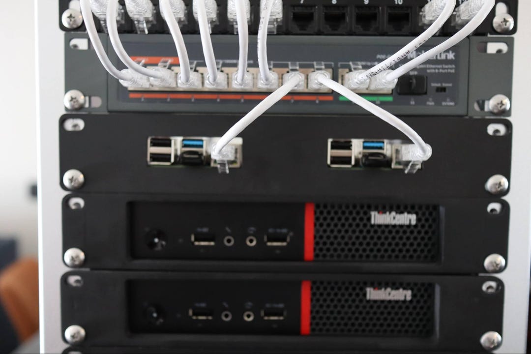 Desktop Rasberry Pi Rack System 10