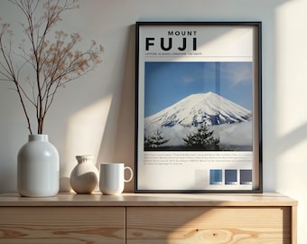Impresión del Monte Fuji - Fotografía de paisajes japoneses, decoración natural (descarga digital)