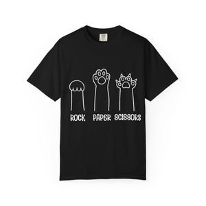 cat Rock Paper Scissors T-Shirt, Unisex Tee, Fun Shirt, Cat lover Wear, Cat funny shirt, Everyday Playwear