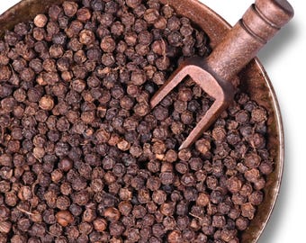 Ceylon Black Pepper | Whole & Ground Piper nigrum | Organic Spice | Herbal Tea Infusion | Natural Cooking Blend | Wellness Gift