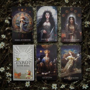 Baraja del Oráculo de la Diosa: 78 cartas de tarot ilustradas + guía / Herramienta espiritual femenina divina / Regalo de bruja bohemia / Set de lectura intuitiva
