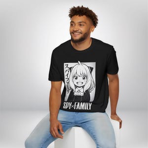 SPY x FAMILY T-Shirt - Anya Forger Manga Panel T-Shirt - Anime Streetwear Shirt - Unisex Japanisches Grafik-T-Shirt - Übergroße Ästhetik