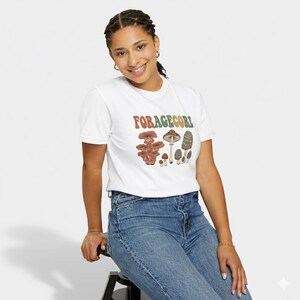 Cottagecore Mushroom T-Shirt: Foragecore Graphic Tee - Nature Lover Gift