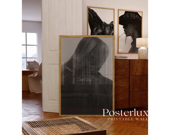 Black And White Cool Girl Poster, image 2
