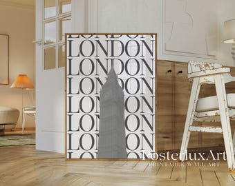 Stockholm Style London Typography Poster, image 2