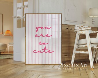 Y2K Pink Bows Wall Art Set, image 5