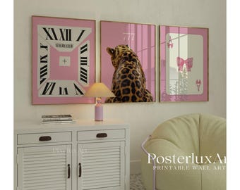 Set of 6 Pink Wall Art Set, image 2