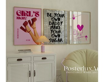 Retro Girly Poster Set, image 2