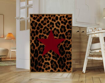 Leopard Star Wall Art, image 1