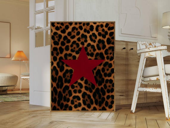 Leopard Star Wall Art