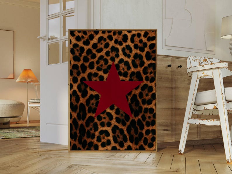 Leopard Star Wall Art