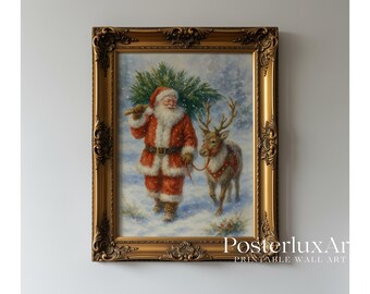 Vintage Christmas Wall Art Set, image 6