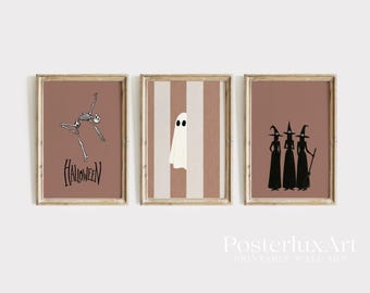 Vintage Halloween Wall Art Bundle Set of 18, image 4
