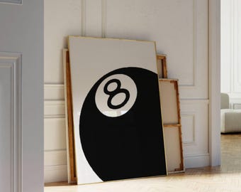 Retro Lucky 8 Ball Print, image 4