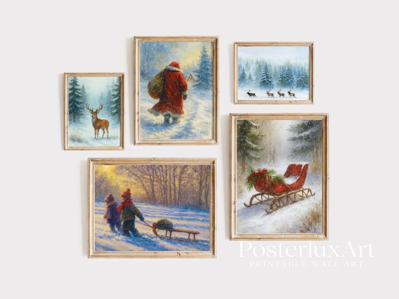 Christmas Wall Art Set