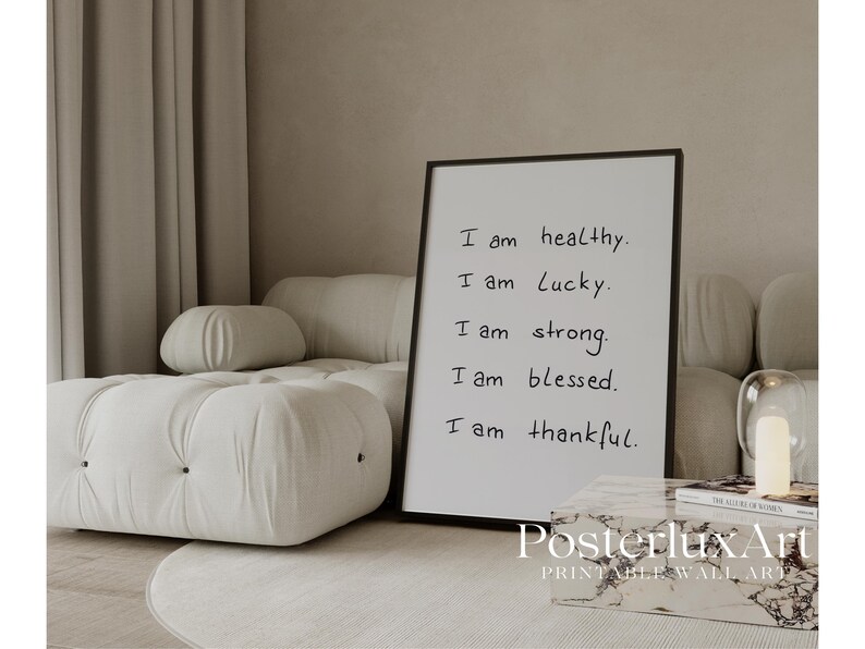 Minimal Affirmation Wall Art