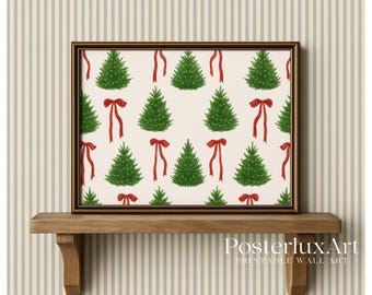 Christmas Tree and Bow Wall Art, image 4