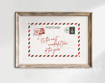 Christmas Postcard Wall Art, image 2