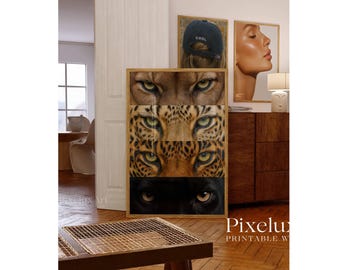 Modern Stockholm Fashion & Leopard Wall Art Set, image 6