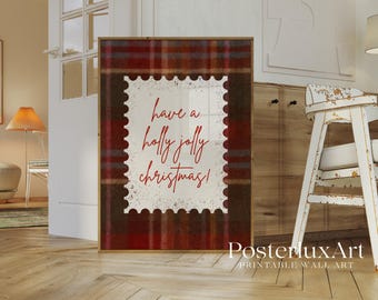 Plaid Christmas Wall Art, image 4