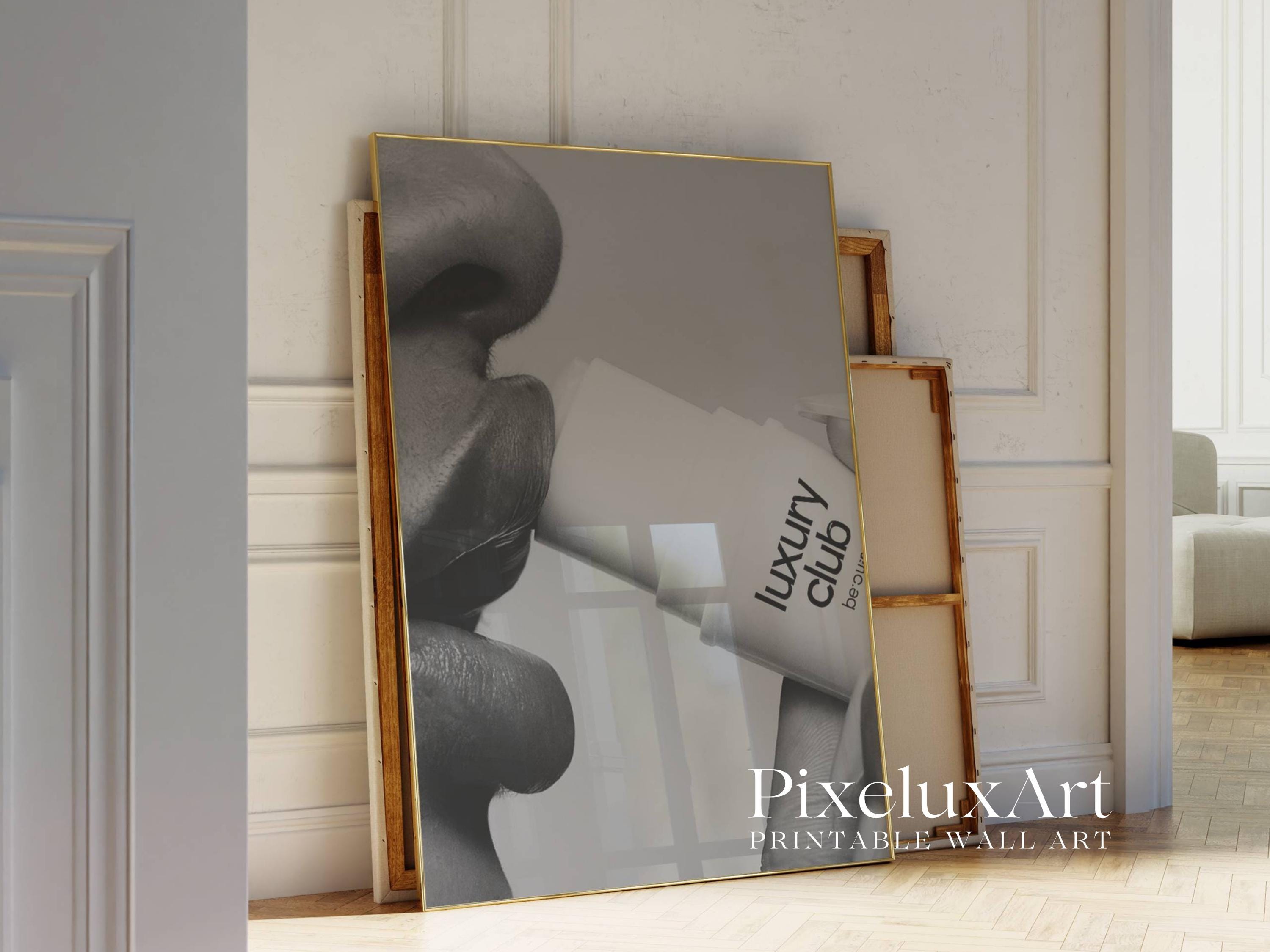 Black and White Lip Balm Art Print – Modern Stylish Beauty Poster for ...