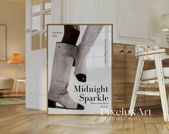 Trendy Black and White Fashion Wall Art, image 3