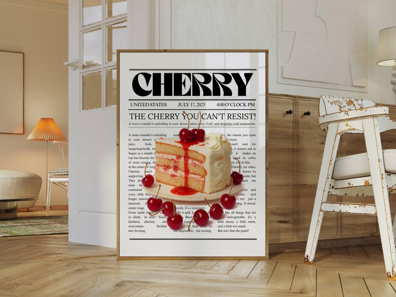 Cherry Poster Print