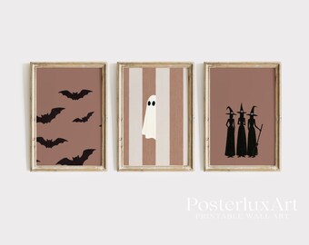 Vintage Halloween Wall Art Set of 6, image 2