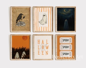 Vintage Halloween Wall Art Set, image 1