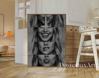 Black And White Stockholm Style Collage Poster, image 3