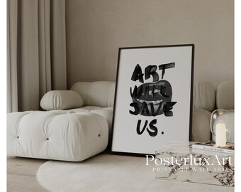 Modern Black Typography Print, image 1