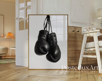 Black Boxing Gloves Wall Art, image 2